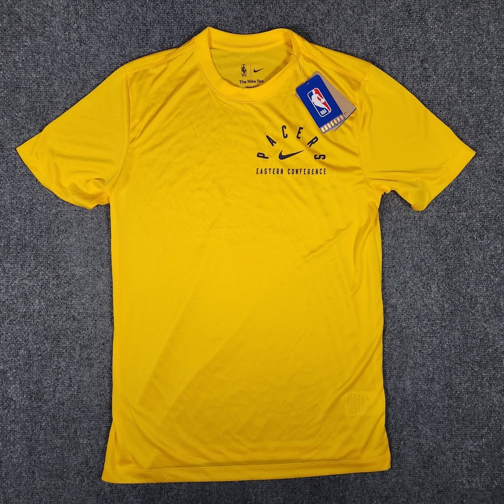 Indiana Pacers Nike Dri-FIT NBA Basketball Shirt Mens Medium Gold HF3537-728